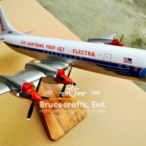 Model of Lockheed L-188 Electra with detailed craftsmanship.